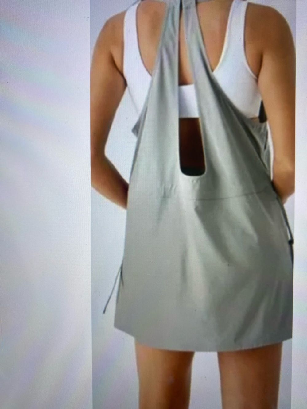 MEDIUM HALARA BACKLESS QUICK DRY MINI ACTIVE DRESS - Picture 2 of 8